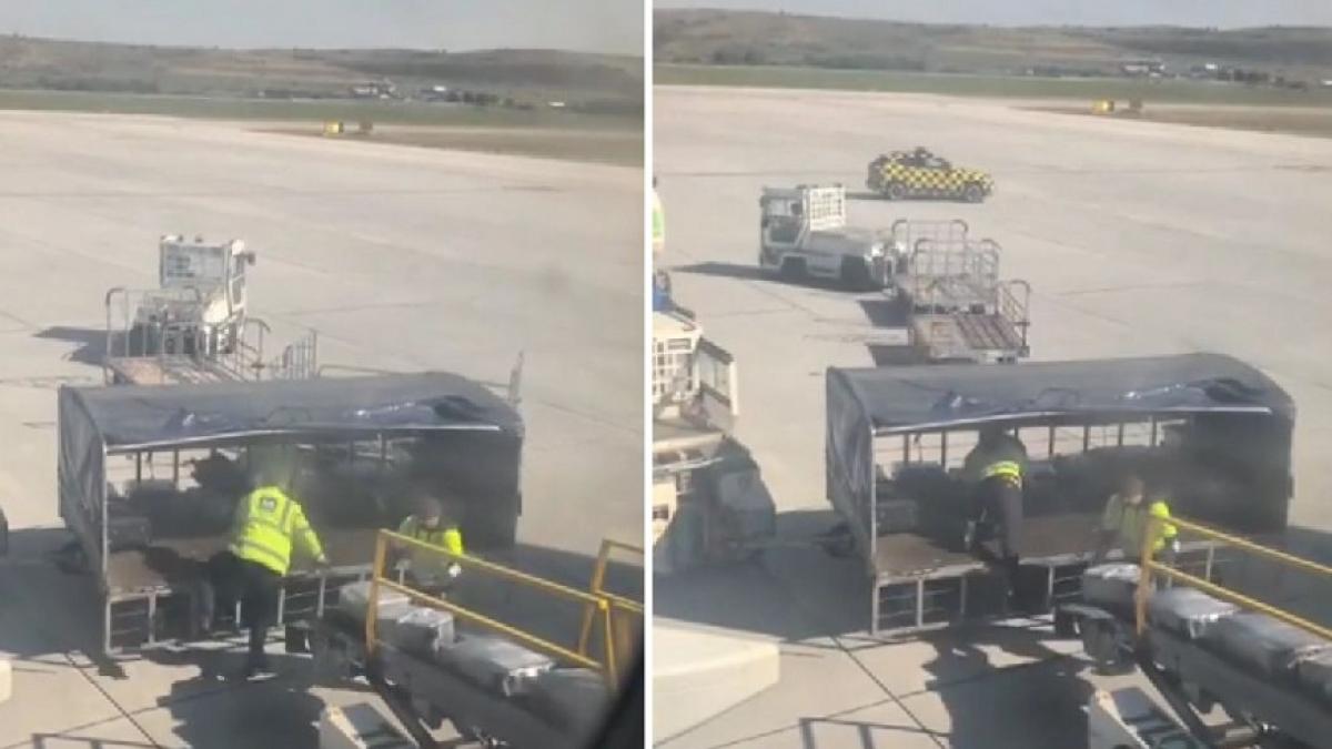 Ancheta la Aeroportul Cluj dupa aruncarea bagajelor