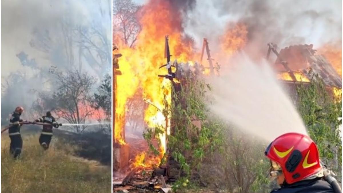 Incendiile de vegetatie devasteaza tara hectare mistuite de flacari
