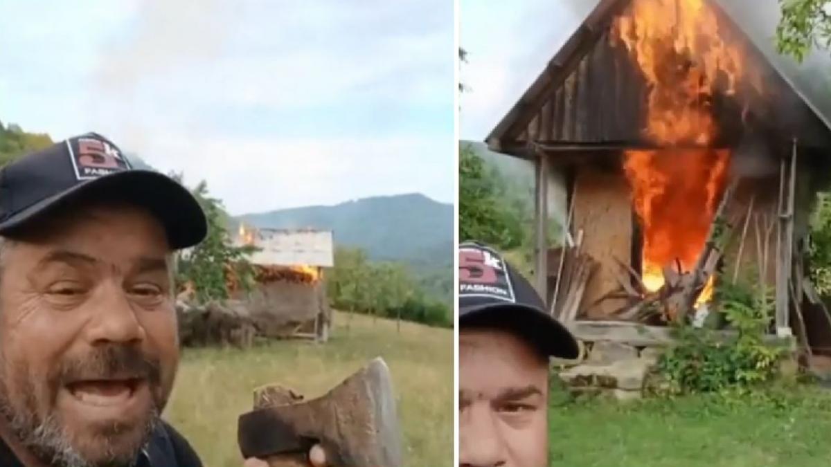 recidivist din maramures incendiaza bunuri si se ascunde